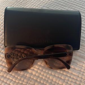 Chanel brown sunglasses